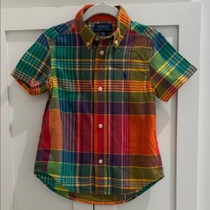 Polo by Ralph Lauren Toddler Colorful Plaid Button-Down Shirt 3T